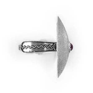 Anello Corbula con Granato