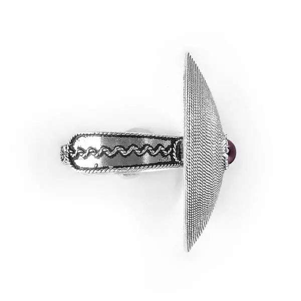 Anello Corbula con Granato