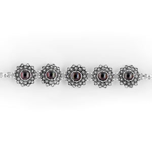 Bracciale in filigrana e granati La Grotta dei Preziosi