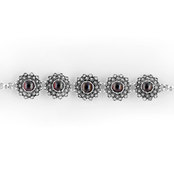 Bracciale in filigrana e granati La Grotta dei Preziosi