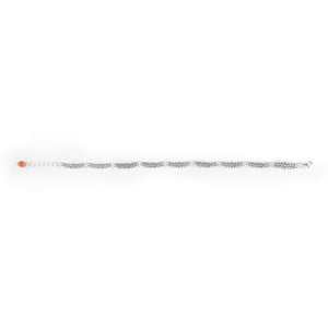 Bracciale a Fede Sarda a una fila con foglie traforate