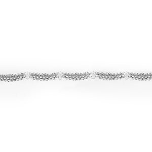 Bracciale a Fede Sarda a una fila con foglie traforate con particolare del corpo