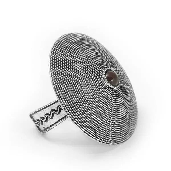 Anello Corbula con Granato