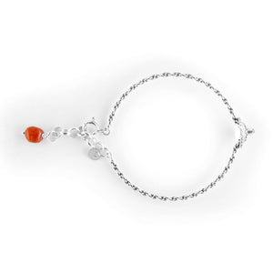 Bracciale in filigrana semirigido con bottone e corallo La Grotta dei Preziosi