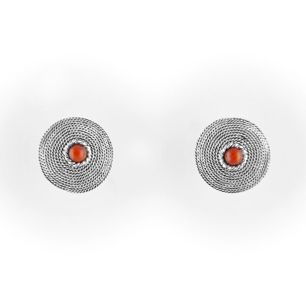 Orecchino corbula e corallo La Grotta dei Preziosi